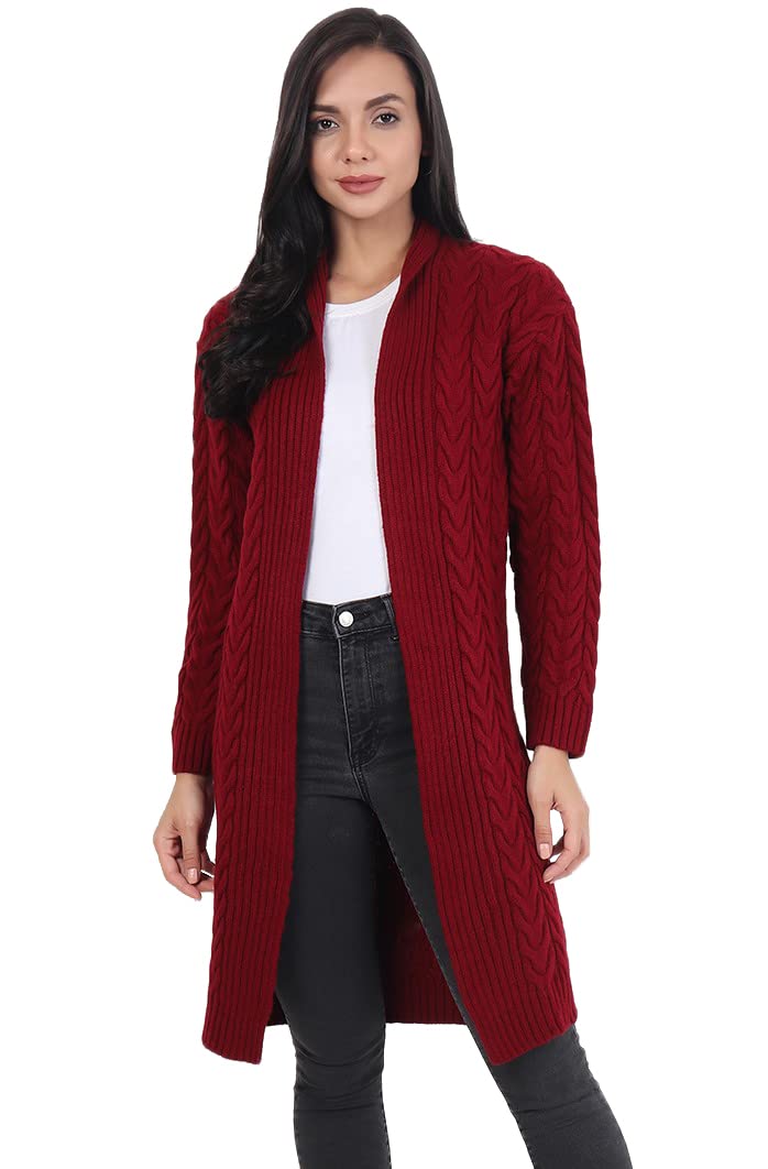 Joe HazelChunky Woollen Coat - Brick RED - P