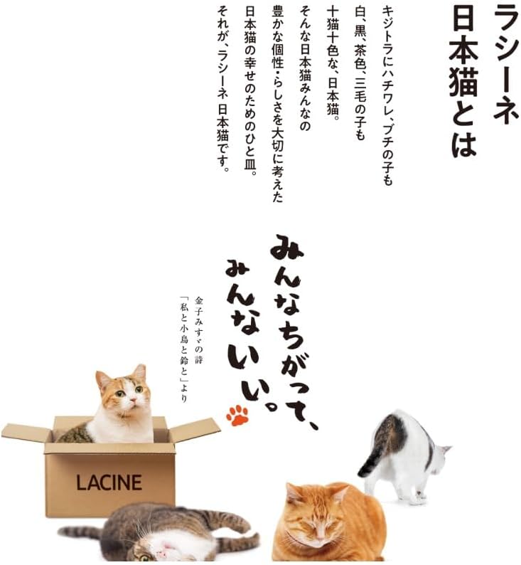 Корм LACINE Cat для японских кошек 【Без искусственных красителей】【Для кошек конкретной породы】【Для гурманов】【Сделано в Японии】【Небольшая упаковка】 Рыбный ароматизатор для кошек 600 г (1,32 фунта), фото 6