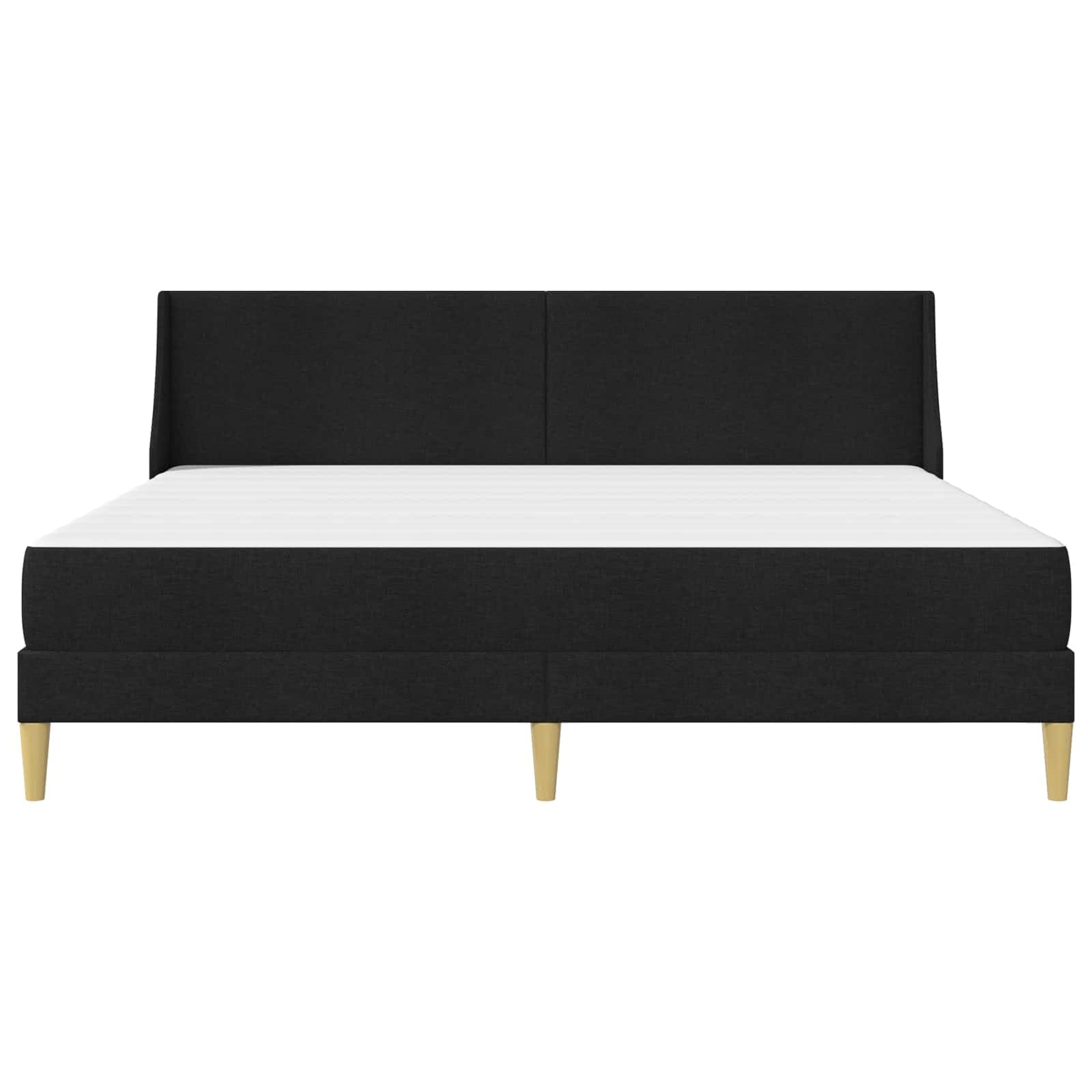 Rama łóżka z materacem i zagłówkiem z poliestru do sypialni, ergonomiczny design, oddychająca podkładka do spania, ze stabilnym stelażem, praktyczna przestrzeń do przechowywania