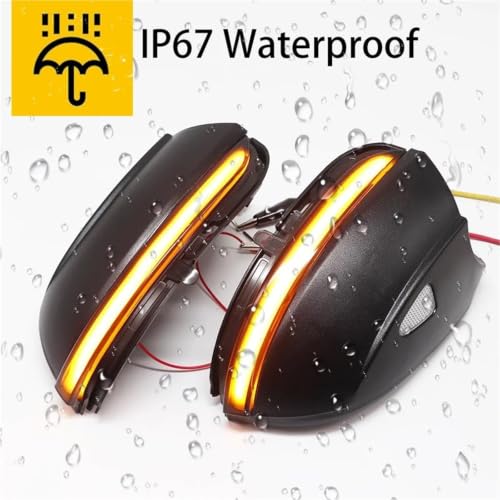 Intermitentes de espejo para Passat Jetta CC Scirocco EOS luz LED dinámica secuencial 7