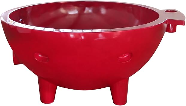 HomeStock Portable Wood Burning Hot Tub - Outdoor Fire Bath Tub for Adults - Round Acrylic Spa