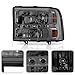 ACANII - For Smoke Len 1999-2004 Ford F250 F350 F450 Superduty LED Headlights 99-04 Headlamps Driver + Passenger Side