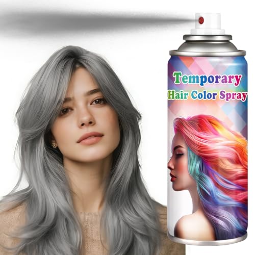Spray Color Temporal para Cabello Canoso 120ML Gris miniatura 1