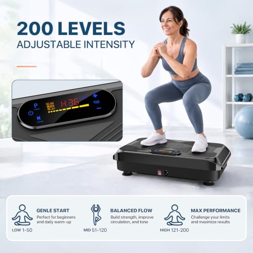 POWERFUEL Full Body Vibration Plate Exercise Machine for Lymphatic Drainage - image 2