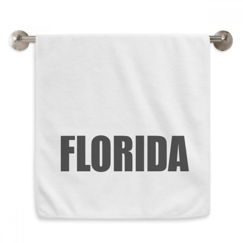 Serviettes moelleuses motif Diadème Florida Ville, cadeau idéal en blanc 13x29 pouces