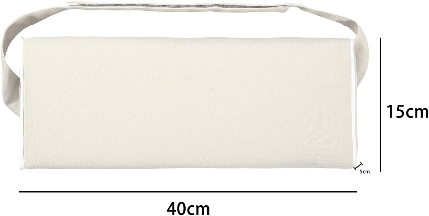 Enipate Outdoor Chaise Lounge Head Pillow, Pack of 2 Water Resistant Headrest Pillows with Elastic Band for Pool Patio Chairs