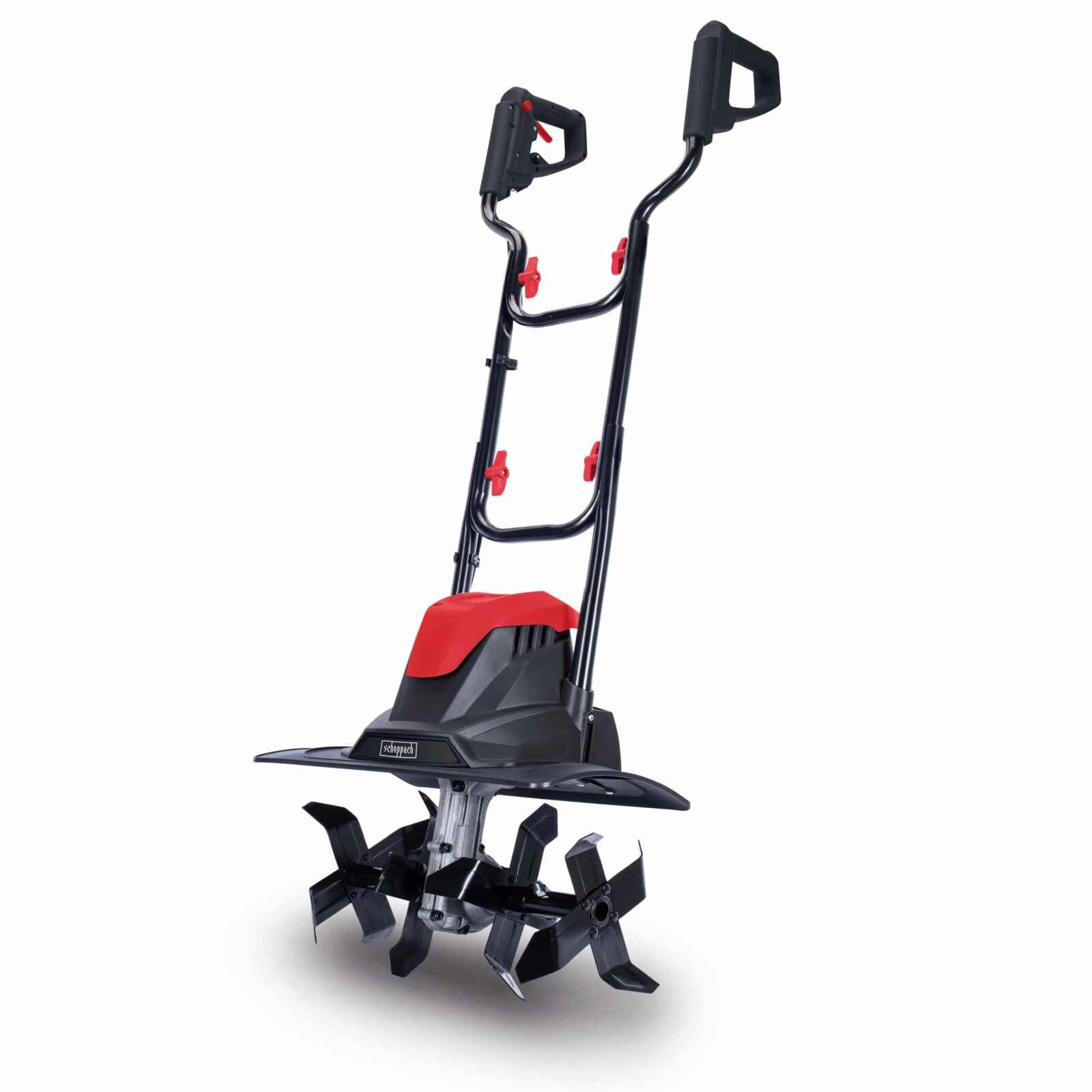 Scheppach Motobineuse MTE380 Motobineuse électrique | Puissance 1050W | Haies Ø205mm | Largeur de fraisage 360mm | Vitesse de hachage 400 1/Min | Démarrage immédiat avec disjoncteur | Pliable