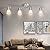 HiBay LED Track Lighting Fixtures, Rotatable 4-Light Ceiling Light Kit, Modern Kitchen Spotlight White with Glass Lampshade for Living Room Bedroom Dining Room, E12 Base (Bulbs Not Included)