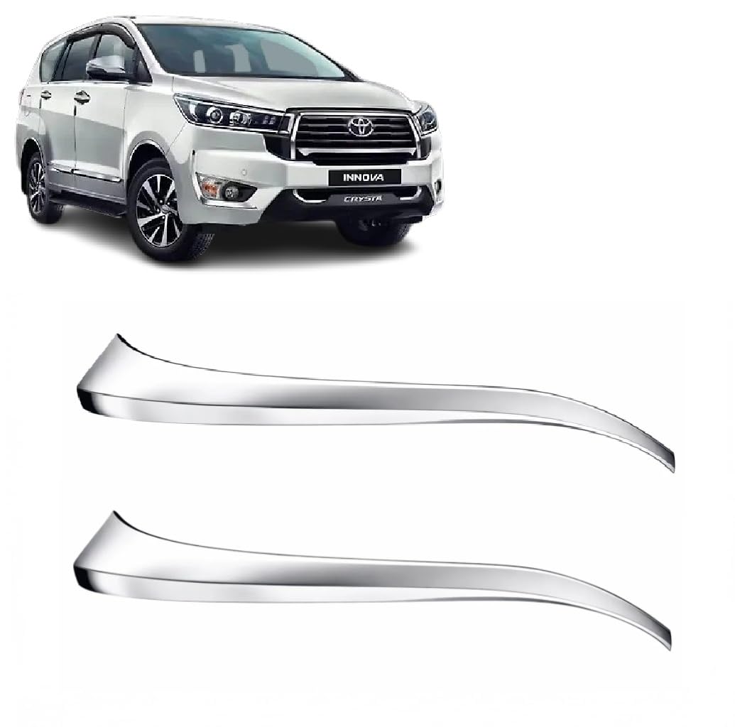 Car Chrome Side Mirror Cover Garnish for Crysta 2020 to 2026 Year All Models Trim, Styling Car Accessories (Set of 2 Pc)-picture-36