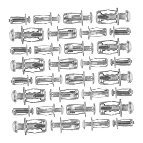 PRETYZOOM /m5/ /m8 Petal Screws and Nuts 40pcs Expansion Screws Anchor Bolts for Drywall Easy Setup Strong Grip