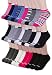 BUM Women's Pack of 30 Pairs Casual No-Show Slip On Ankle Sport Socks Fashion Pack