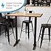 Flash Furniture 5'' x 22'' Restaurant Table T-Base with 3'' Dia. Bar Height Column