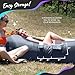Nevlers 450Lbs Cap Outdoor Inflatable Couch for Camping Navy Blue| Tough 210T Polyester Air Chair Inflatable Lounger | Inflatable Chairs for Movie Night, Hiking, Travel Beach Chair & Portable Hammock