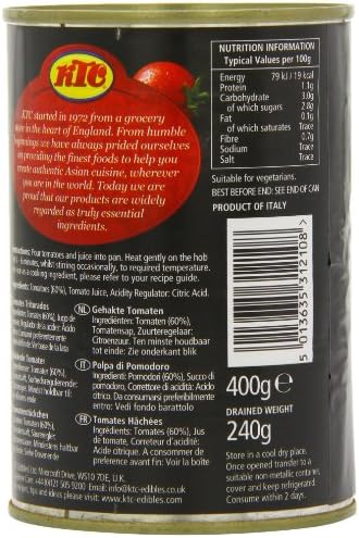 KTC Tomatoes Chopped 400 g (Pack of 12)