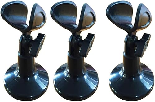 卓上マイクスタンド 高さ調節可能 伸縮 デスクアーム 安定 ブラック マイクホルダー付 180度&高度 調整 3点セッ