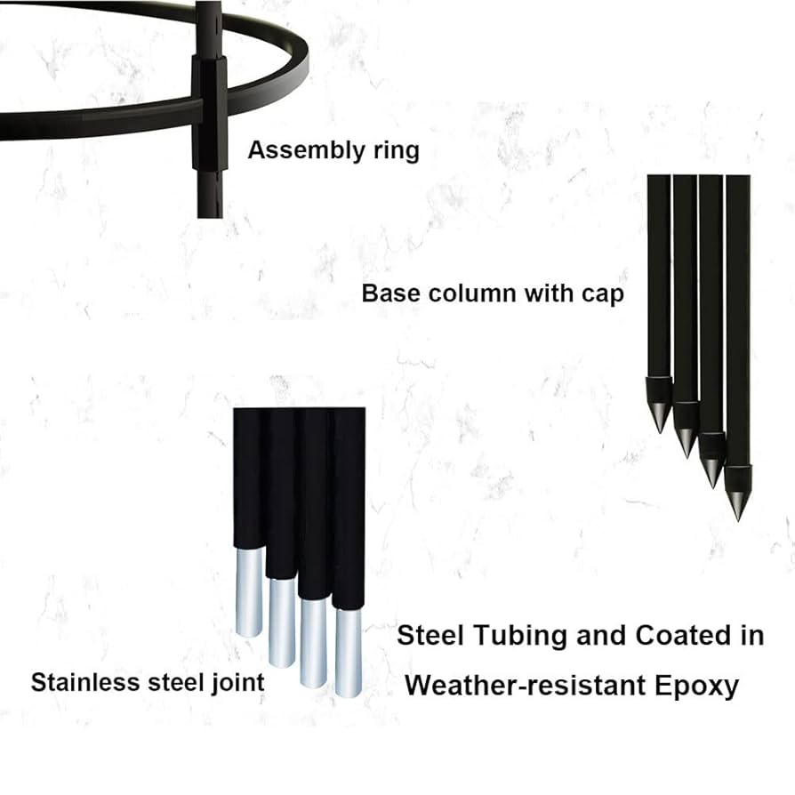 Garden Obelisk Trellis Potted Plant Support Outdoor Flower Support Cage