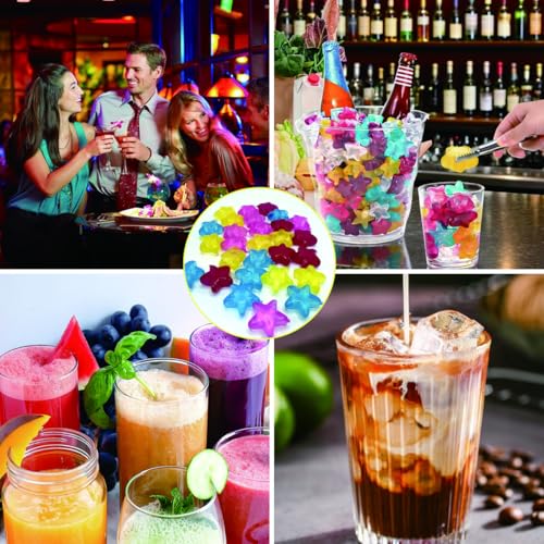 Cubos de Hielo Reutilizables Estrella 30 pzas con Pinzas miniatura 6