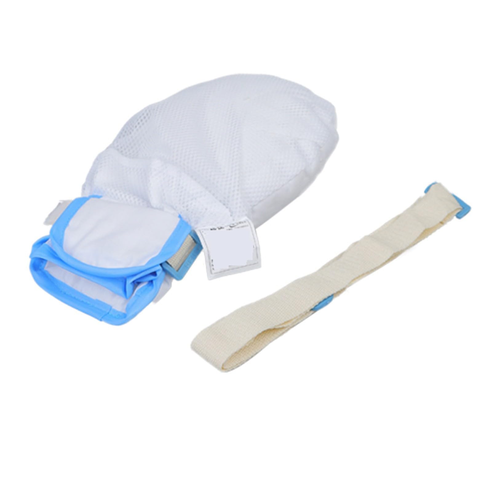 Restraint Glove Double Security Mitt for Elderly Patients Safety Control Gloves for Adults Dementia Mitts for Elderly Anti-Scratch Anti-Extubation Restraint Gloves Bed Restraints Mitts1 Glove