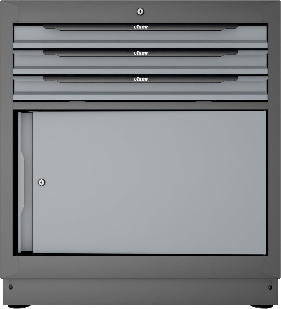 Vigor V6000-030XL Base Cabinet with 3 Drawers 861 mm