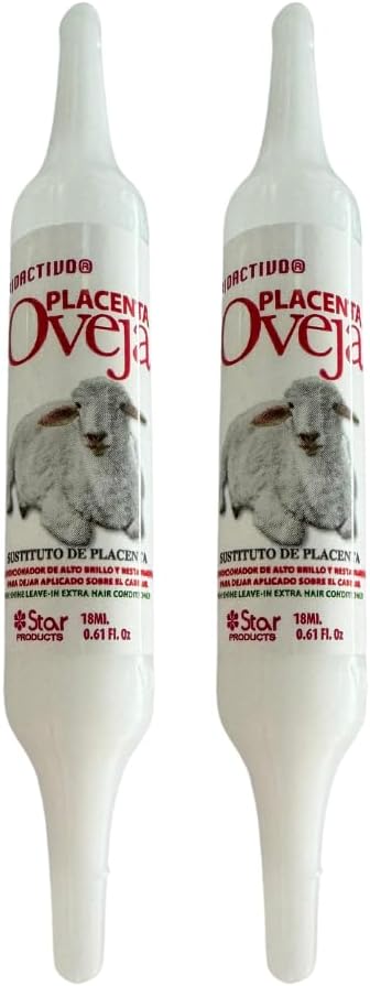 Dominican Hair Product Placenta de Ovejo (Sheep Placenta) Ampoulle .61oz