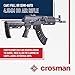 Crosman CAK1 Full Auto CO2-Powered BB Air Rifle with 28-Round Magazine - Selectable Full or Semi-Auto, 430 FPS, Foldable Stock - Black
