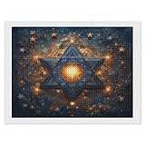 Aloewxxr Star of David Glow Diamond Art Painting Art Kits 5D DIY Diamond Art Painting Kits Home Wall Decor