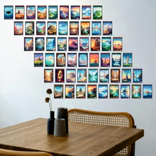 Image of SAW Travel City Wall Poster - Pack Of 54 | 4 x 6 Inches | Aesthetic Artwork Posters | Wall Decor Posters For Living Room, Bedroom, Home And Office
