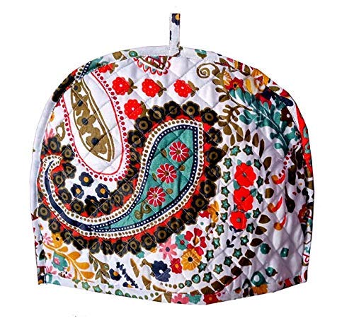 cotton tea cozy decorative insulated tea cosy teapot cozies dust cover to keep tea warm kitchen home decro for mom wife friends white