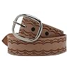 Realeather BS150-00 Tooling Belt Strips, Blank Leather Strap with Pre Cut Buckle Slots, 1.5" W X 42" L, Natural, 1-Piece #3