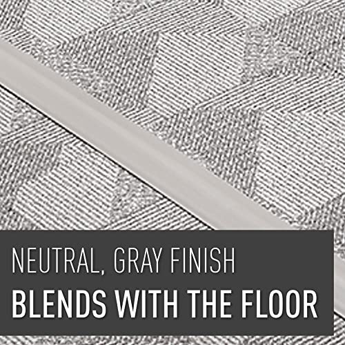 Image of C2G Wiremold Floor Cord Management Kit, Corduct, Cord Protector, Wire Organizer and Hider, Rubber Cable Cover and Concealer, Gray, 5 Feet, CDG-5