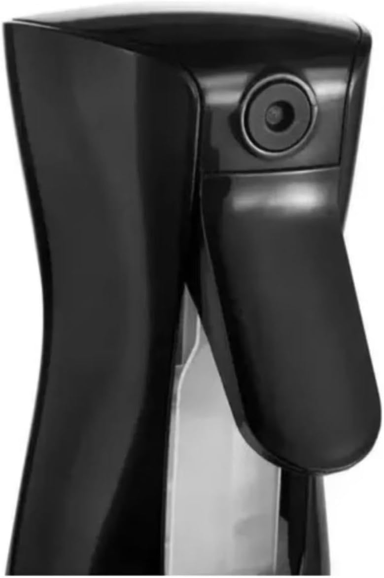 Borrifador Pulverizador Spray Contínuo Ultra Fino Névoa, 200ml, 20cm, Spray para Penteados,Plantas,Limpeza,Cuidados com a Pele,Salões de Beleza- Cor Preto