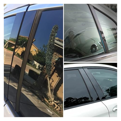 Pegatinas de pilar negro brillante para ventana de Dodge Charger 2011-2021 4