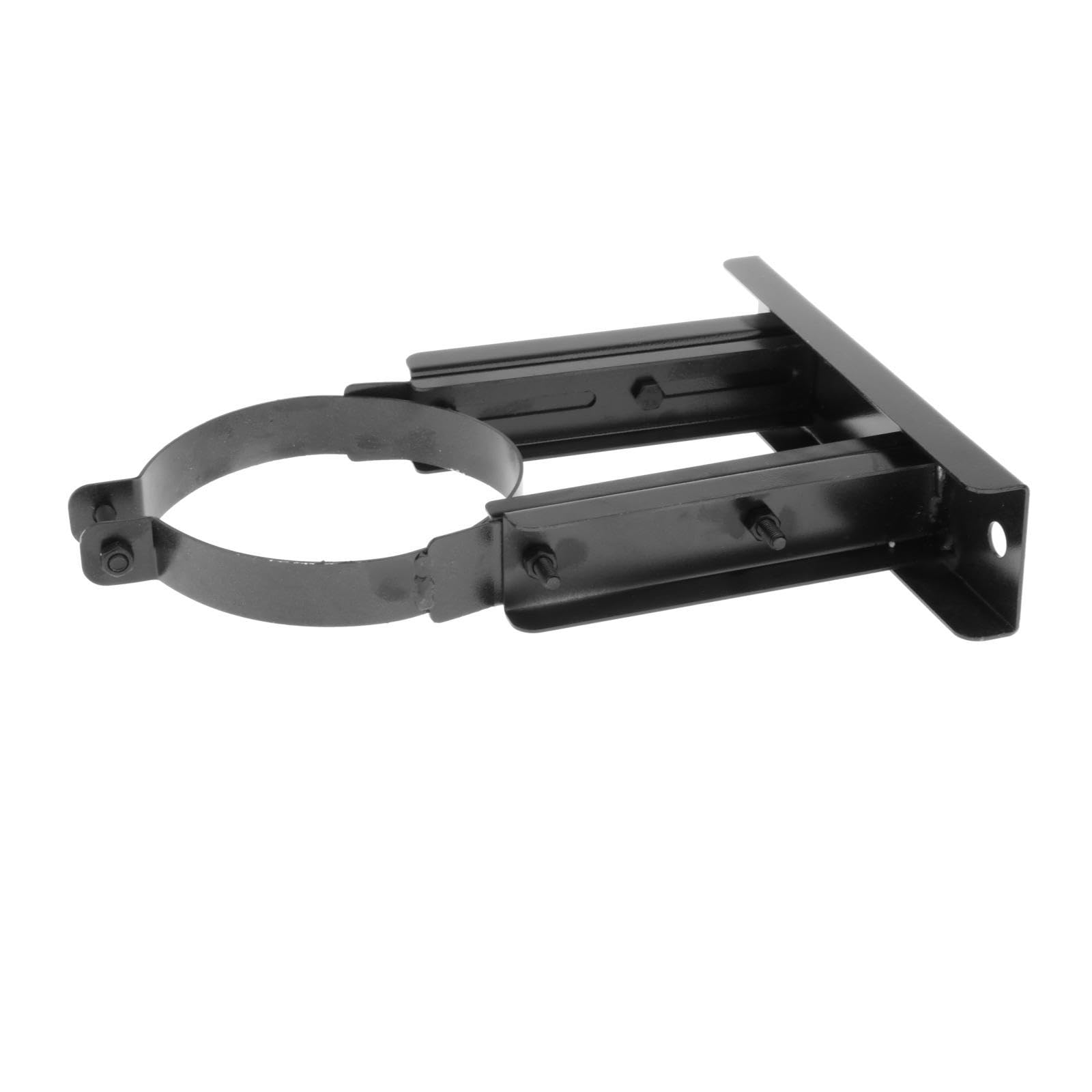 perfk Staffa per tubo della canna fumaria Morsetto per canna fumaria, Accessori per clip Fissaggio sospeso Supporto a parete in acciaio inossidabile, nero