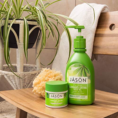 Jason Moisturizing Crème, De-Stress Cannabis Sativa Seed Oil, 4 Oz #TOP3