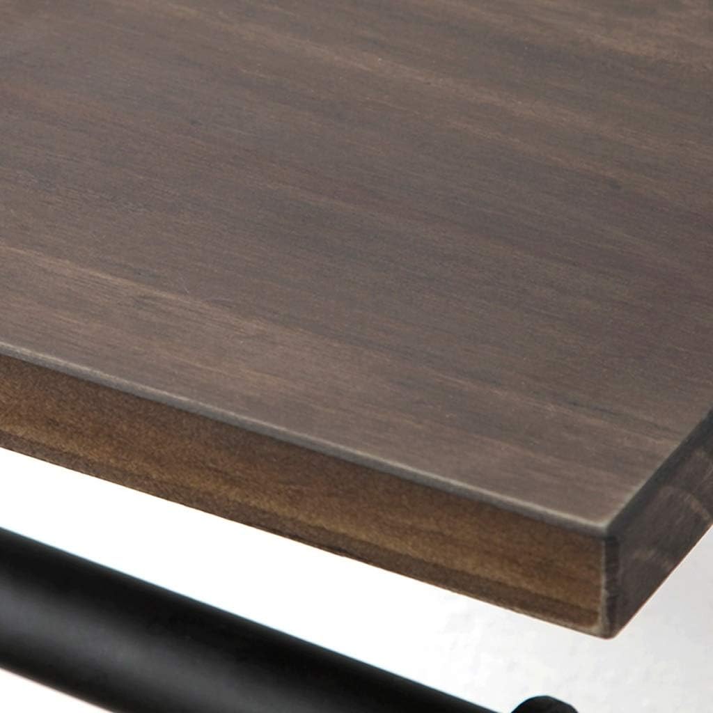 Industrial Pipe Toilet Paper Holder with Wooden Shelf for Bathroom Washroom Wall Mounted Kit Commercial Metal Rustic