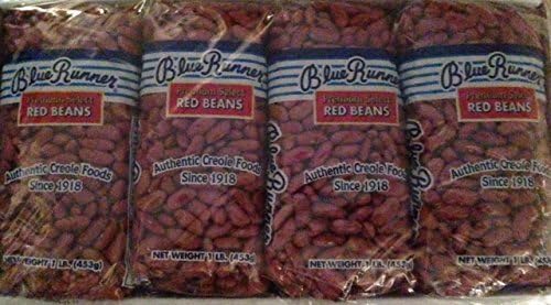 Blue Runner Premium Select Red Beans 1 Lb Bags, Pack of 4