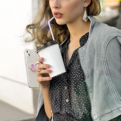 Chvelop Cell Phone Ring Holder, Finger Ring Stand, 360 Degree Rotation Finger Ring Kickstand, Metal Grip For Magnetic Car Mount Compatible With Iphone, Samsung, Lg,Sony,Smartphone Accessories (Purple) #TOP1