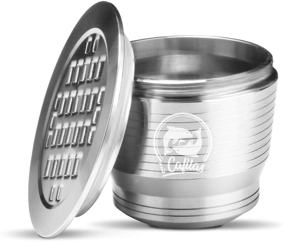 Reusable Metal Coffee Filter Cup Stainless Steel Refillable Capsules Pods for Nespresso OriginalLine Machines Use Over 10 Years