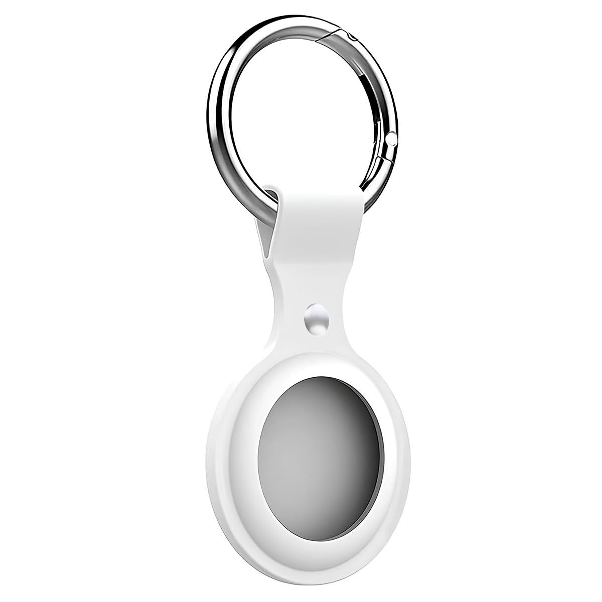 LIRAMARK Airtag Case for Apple Airtags Silicone Case Protective Cover for Airtag Case Locator Tracker Anti-Lost Device Keychain Protection Sleeve (White)-image-40