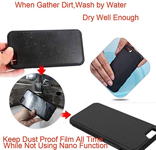 Case That Sticks To Anything Zero Gravity Phone Case For Iphone 12 Max Pro Sticky Pluto Nano Suction Adhesive Black Antigravity Case (Iphone 12 Pro Max) #TOP4