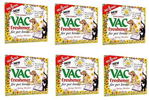 FIND A SPARE Paquete de 6 ambientadores de Vac para Verano y Primavera Prado, Extra Fuerte para los Amantes de Las Mascotas