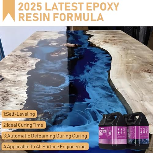 image for Puduo Epoxy Resin Kit 72OZ，Newly Formulated Crystal Clear Epoxy Resi