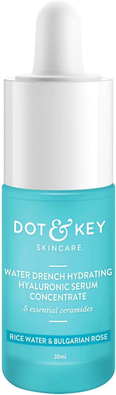 Hydrating Hyaluronic Acid Serum With Vitamin C + E | For Plump, Glowing Skin | Face Serum for Dry Skin, Oily & Normal Skin | With Ceramide & Acai Berry | 30ml