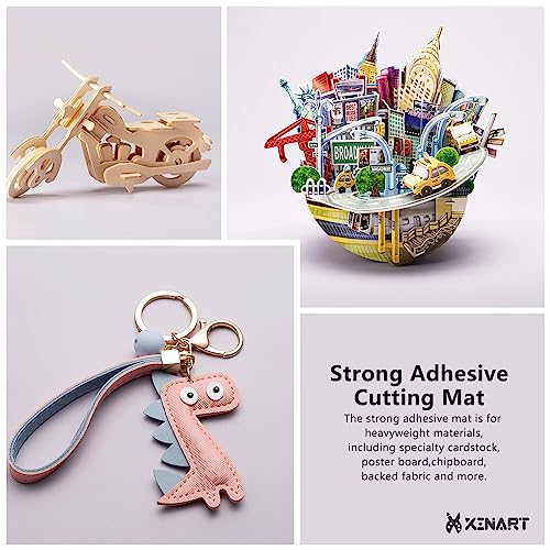Cutting Mats for Cricut Maker 3,Explore 3,Maker,air 2,12x12 inch Standard+Light+Strong Grip 3 Mats Xinart 12x12" Variety Adhesive Replacement Cut Mats for Cricut - Image 6