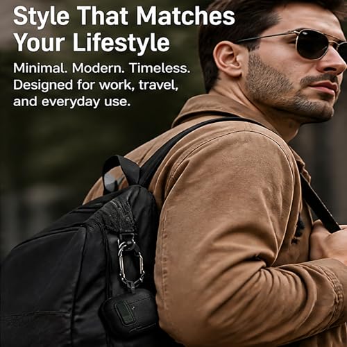 Image of for Leather AirPods Pro 3 Case 2025 | Cute iPod Air Pods Pro 3 Case with Magnetic Lock | with Phone Holder & Keychain | Airpods 3 Pro Cases for Man Women(Model A2700 /A2931)(Green Black)