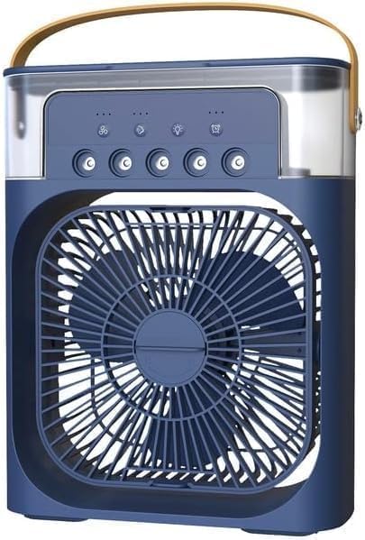 Drumstone Portable Mini Evaporative Cooler – 7 LED Colors, 3 Speed Modes, Water Spray & Timer for Home, Office, Dorm & Travel Use_Multicolor-image-18
