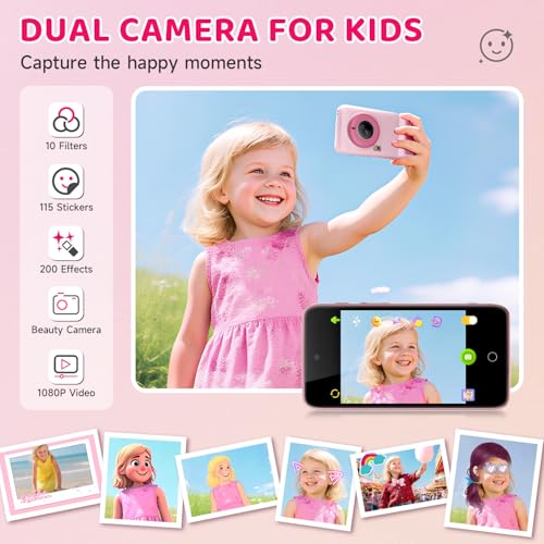 AI Kids Digital Camera 50MP 32G WiFi Learning Camera, Why&How Library - image 5