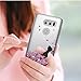LG V30 Case,LG V30 Plus Case with HD Screen Protector for Girls Women,LeYi Cute Shiny Glitter Bling Moving Quicksand Liquid Clear TPU Protective Phone Case Cover for LG V30 / LG V30 + ZX Rose Gold