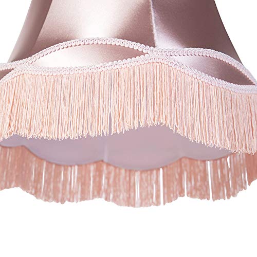 QAZQA Retro/Vintage Seda Pantalla seda rosa 45cm - GRANNY , Pantalla lámpara colgante,Pantalla lámpara de pie