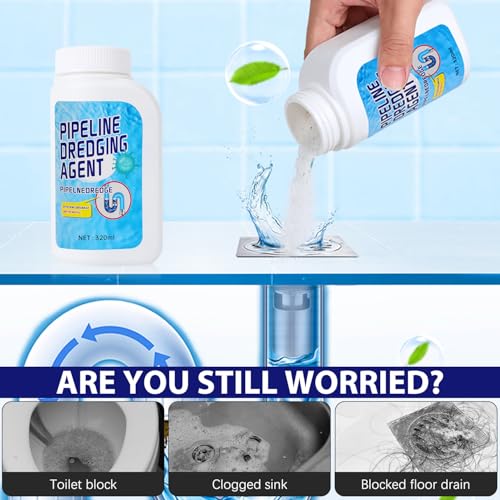 Powerful Pipe Dredging Agent,Pipeline Dredging Agent,Powerful Quick Cleaning Drain,Kitchen Sink Drains and Pipe Cleaner,for Kitchen Bathroom Toilet - Image 3